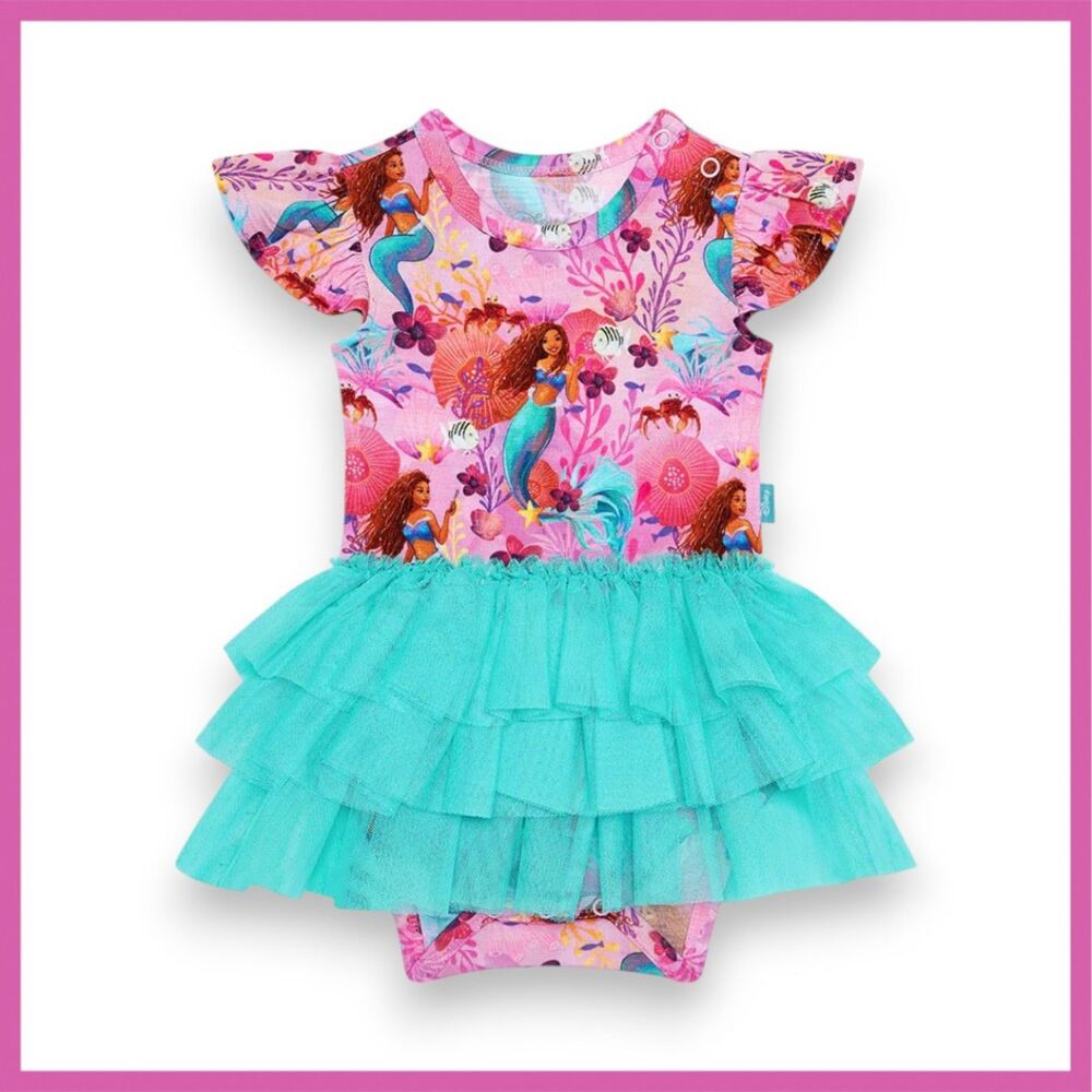 Posh Peanut Disney's The Little Mermaid Ariel Tulle Dress 6-12 Months NWT